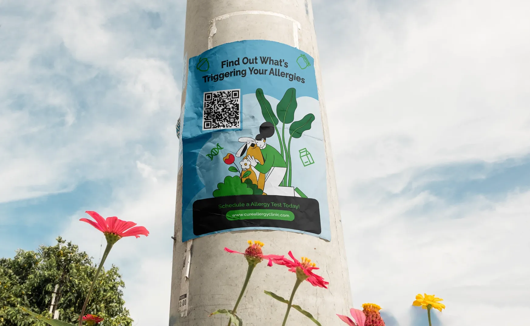 Cure Allergy Clinic poster campaign
