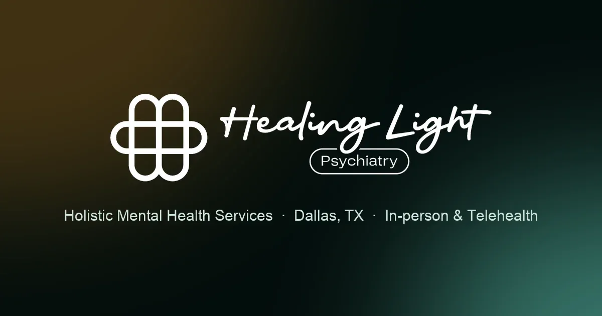 Healing Light Psychiatry website home page